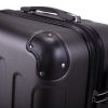 3-Piece Luggage Expandable Lightweight Travel Suitcase Set with Code Lock;  Spinner Wheels;  20/24/28 Inches;  Gray