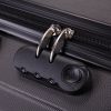 3-Piece Luggage Expandable Lightweight Travel Suitcase Set with Code Lock;  Spinner Wheels;  20/24/28 Inches;  Gray