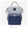 Stylish Stroller Straps Mummy Diaper Bag; Large Capacity Maternity Nappy Bag Multifunctional Diaper Backpack Blue