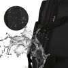 Expandable Waterproof Duffle Bag with Wheel Carry on Luggage Unisex Tote Suitcase Black