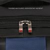 Expandable Waterproof Duffle Bag with Wheel Carry on Luggage Unisex Tote Suitcase Blue