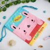 [Bubi Bunny] Embroidered Applique Fabric Art Draw String Bag / Drawstring Pouch (6.7*8.5)