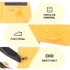 22 Inch Kid's Ride on Suitcase Children's Trolley Luggage Carry-On Luggage with Spinner Wheels \Lock\Safty Belt\Telescoping Handle Yellow
