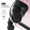 5 Piece Set Luggage Sets Suitcase ABS Hardshell Lightweight Spinner Wheels (16/20/24/28 inch) Pink