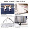 Stylish Stroller Straps Mummy Diaper Bag; Large Capacity Maternity Nappy Bag Multifunctional Diaper Backpack Blue