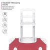 3 Piece Sets Luggage Suitcase ABS Hardshell Lightweight Spinner Wheels (20/24/28 inch); Red