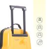 22 Inch Kid's Ride on Suitcase Children's Trolley Luggage Carry-On Luggage with Spinner Wheels \Lock\Safty Belt\Telescoping Handle Yellow