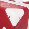 3 Piece Sets Luggage Suitcase ABS Hardshell Lightweight Spinner Wheels (20/24/28 inch); Red