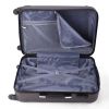 3-Piece Luggage Expandable Lightweight Travel Suitcase Set with Code Lock;  Spinner Wheels;  20/24/28 Inches;  Gray