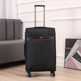 Business Luggage Oxford Bra Bar Large Capacity Password (Option: Black youth Edition-26inch)