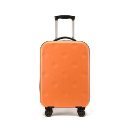 Folding Rod Case Hole Hole Universal Wheel Rod Portable Storage Travel (Option: Orange-20inch)