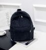 Corduroy Backpack Fashion Women Bookbags Pure Color Shoulder Bag Teenger Girl Travel Bag Mochila Striped Rucksack