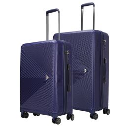 Felicity Luggage Set Extra Large and Large - 2 pieces (Color: Navy, Material: Polycarbonate)