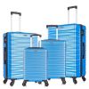 Hardshell Luggage Sets Suitcase ABS Lightweight with Spinner Wheels and TSA Lock Blue