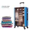 Hardshell Luggage Sets Suitcase ABS Lightweight with Spinner Wheels and TSA Lock Blue