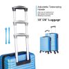Hardshell Luggage Sets Suitcase ABS Lightweight with Spinner Wheels and TSA Lock Blue