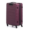 3-piece Trolley Case Set, 360 Degree Rotation Wheels with TSA Lock, Travel Suitcase Set, Claret XH