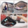 Checkered Makeup Bag;  2Pcs Travel Cosmetic Bags;  Portable Toiletry Organizer for Women;  Lightweight and Waterproof Leather Toiletries Bag for Girl