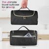 Travel Case Compatible for Dyson Airwrap Complete Styler and Attachments;  Portable Travel Organizer with Hideable Hanging Hook for Dyson Airwrap;  Cu