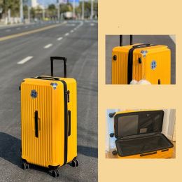Large-capacity Trolley Case Shock-absorbing Brake Universal Wheel Password Suitcase (Option: Ginger-30inch)